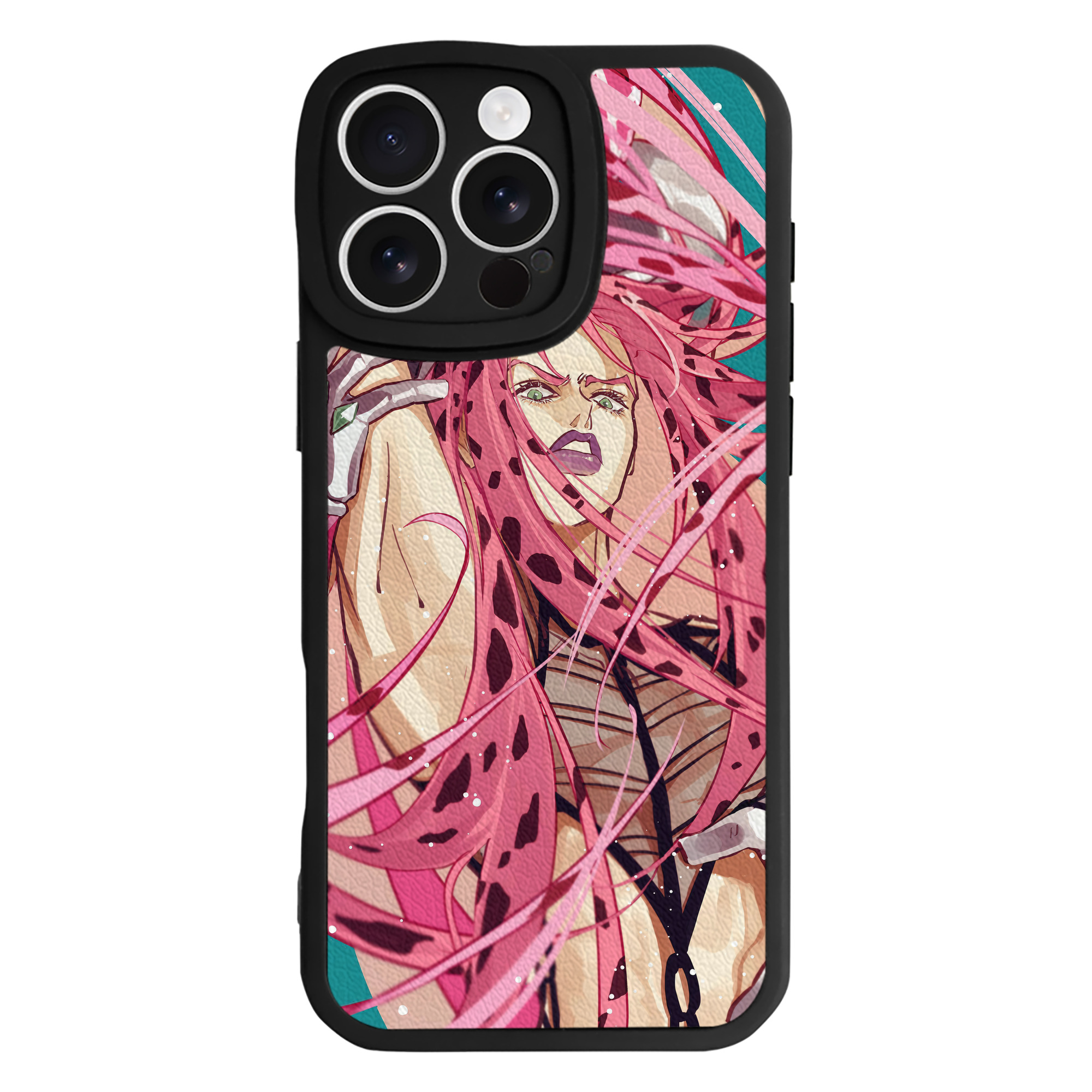 （画像用） ジョジョの奇妙な冒険 JoJo's Bizarre Adventure 【iPhone 16シリーズ対応】シリコンスマホケース（レザー調） 材質：シリコン